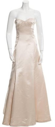Vera Wang Strapless Satin Gown