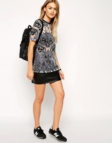 Thumbnail for your product : ASOS Top In Burnout With Deco Print