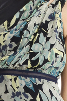 Thumbnail for your product : Charlotte Ronson Leather Combo Flounce Dress