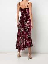 Thumbnail for your product : Marchesa Notte Sleeveless Floral Embroidered Velvety Dress