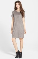 Thumbnail for your product : Vince Camuto Short Sleeve Faux Suede Dress