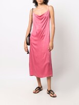 Thumbnail for your product : Forte Forte Draped-Neck Silk Dress