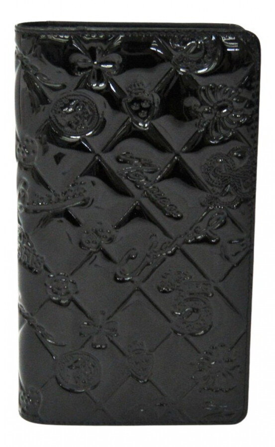 Chanel black Patent leather Wallets ShopStyle