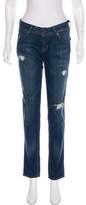 Thumbnail for your product : Hudson Distressed Mid-Rise Jeans