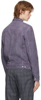 Thumbnail for your product : Paul Smith Purple Suede Trucker Jacket