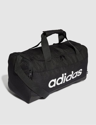 adidas Linear Logo Duffel Bag Black - ShopStyle