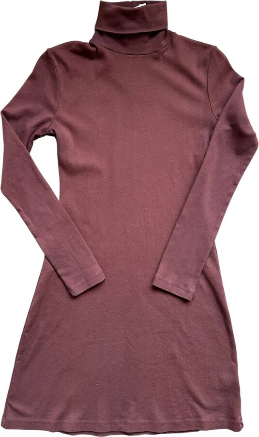 Gil Rodriguez Women's Turtleneck Bellevue Mini Dress In Chocolate