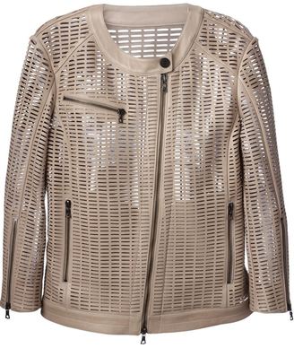 Drome perforated leather jacket