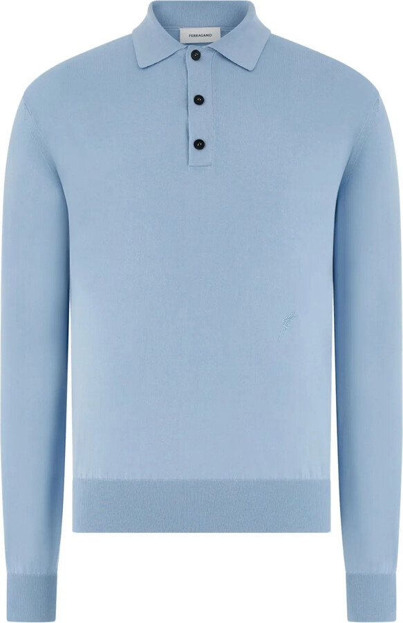 Ferragamo Logo-Embroidered Polo Shirt