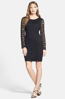 Thumbnail for your product : Marc New York 1609 Marc New York by Andrew Marc Lace Shift Dress (Regular & Petite)