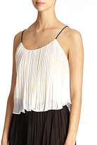 Thumbnail for your product : ABS by Allen Schwartz Pleated Crop Camisole