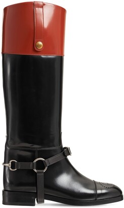 Gucci 20mm Zelda Tall Leather Boots
