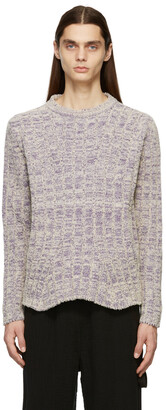 KIKO KOSTADINOV Off-White & Purple Harkman Knit Sweater