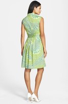Thumbnail for your product : Ellen Tracy Print Faux Wrap Shirtdress