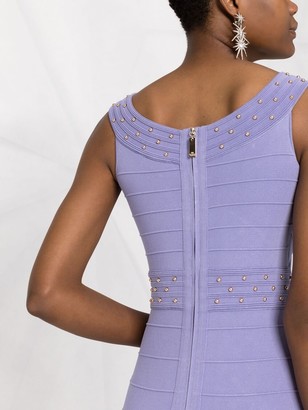 Elisabetta Franchi Stud-Embellished Bodycon Dress