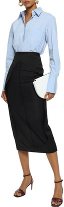 Alix Howard Cotton-blend Poplin Bodysuit