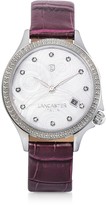 Thumbnail for your product : Lancaster Goccia Stainless Steel Croco Embossed Leather Watch