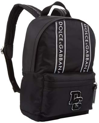 Dolce & Gabbana Multi-Textured Logo Band Backpack