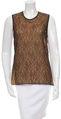 Michael Kors Nude Illusion Lace Top