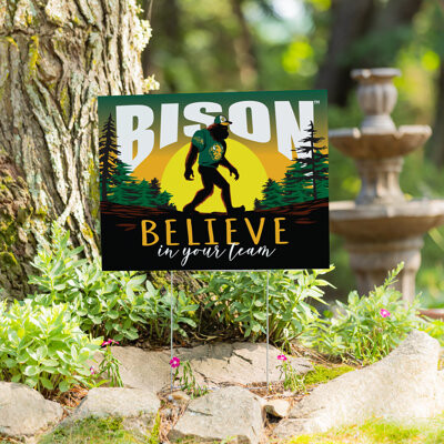 Union Rustic North Dakota State University Yard Sign, Bigfoot