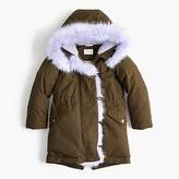 Thumbnail for your product : J.Crew Girls' fur-lined anorak