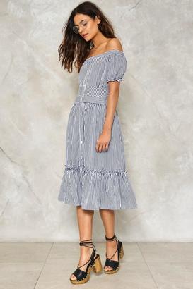 Nasty Gal Pining For You Off-the-Shoulder Dress