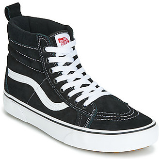 vans white and black high tops