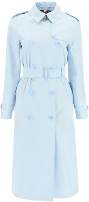Burberry WATERLOO TRENCH COAT 4 Light blue Cotton
