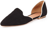 Thumbnail for your product : Joie Florence Suede d'Orsay Flat, Black/White
