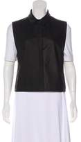 Thumbnail for your product : Ji Oh Leather Button-Up Vest Black Leather Button-Up Vest