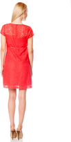 Thumbnail for your product : A Pea in the Pod Cap Sleeve Sweetheart Detail Maternity Dress