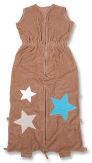 Baby Boum 110cm 2-in-1 Lightweight Baby Sleep Sack and Jumpsuit with Super Soft 3D Star Applique Spaceman Collection (Sugar Brown)