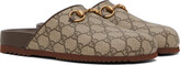 Thumbnail for your product : Gucci Beige GG Supreme Horsebit Slippers