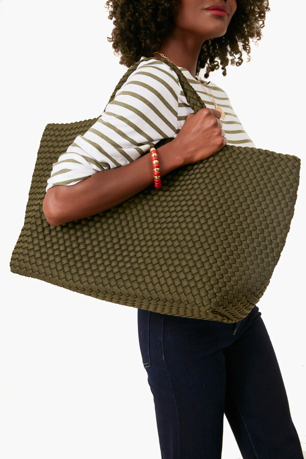 【Naghedi】St.Barths Large Tote Olive ラージトート St. Barths Large Tote | Olive