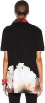 Thumbnail for your product : Givenchy Orchid Bottom Print Cotton Polo in Black