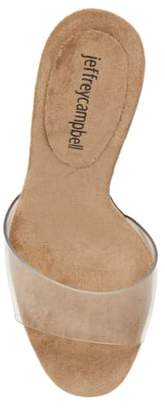 Jeffrey Campbell NC17 Clear Stiletto Slide Sandal