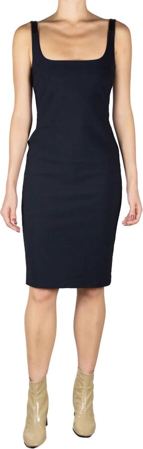 Elaine Kim Thaleen Tech Stretch Tank Dress In Black