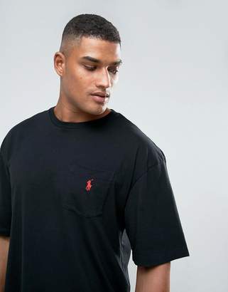 Polo Ralph Lauren Big & Tall Crew Neck T-Shirt With Logo In Black