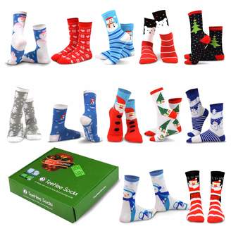 TeeHee Socks TeeHee Christmas Holiday 12-Pack Gift Socks for Men with Gift Box