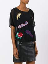 Thumbnail for your product : Philipp Plein patch detail top