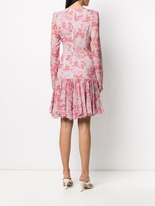 Giambattista Valli Floral-Print Draped Dress