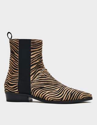 Vagabond Atelier by Women's Alison Pull-On Boot in Zebra, Size 37 | Leather