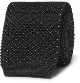 Thumbnail for your product : Canali 6.5cm Knitted Metallic Silk Tie