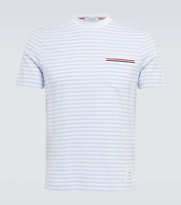 Thom Browne Striped cotton jersey T-shirt