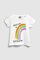 Thumbnail for your product : Next Girls White Rainbow T-Shirt (3mths-6yrs)