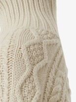Thumbnail for your product : Burberry Icon striped cuffs cable jumper