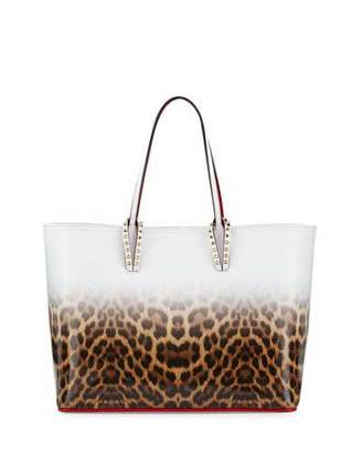 Christian Louboutin Cabata East-West Leather Leopard-Print Tote Bag, Multicolor