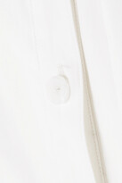 Thumbnail for your product : DANIELLE FRANKEL Lou Off-the-shoulder Cotton-blend Poplin Gown - Ivory