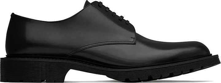 Saint Laurent Men's Army Derbies in Smooth Leather - Black - Size 6