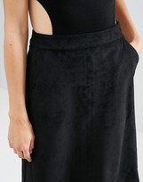 Thumbnail for your product : Warehouse Suedette Midi Skirt